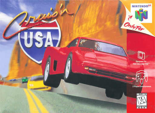 Cruis'n USA Nintendo 64 box art