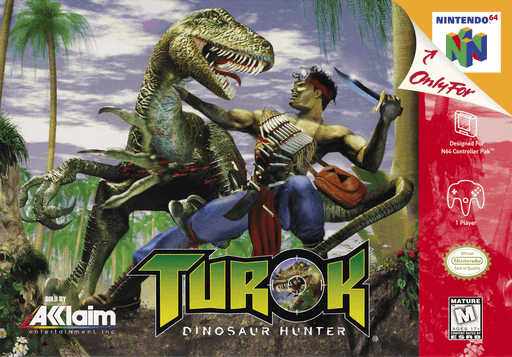 Turok: Dinosaur Hunter Nintendo 64 box art